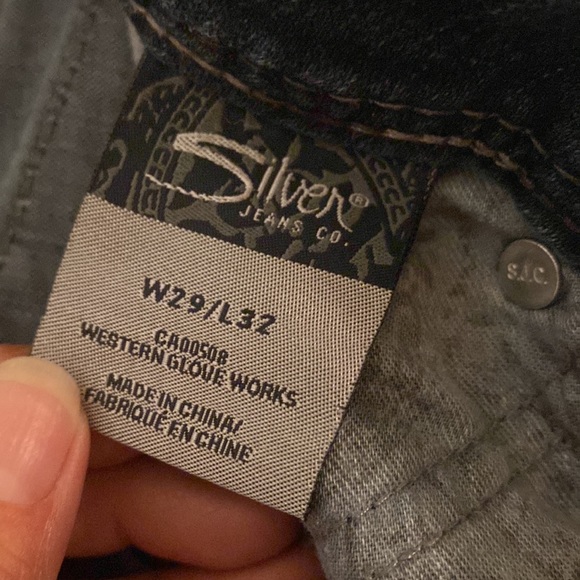 Silver flare jeans sz 29/32 - Picture 5 of 8